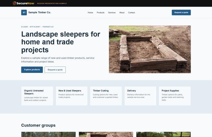 Website Design Concepts & Builds — SecureNow